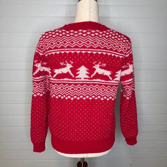 Red Knit Christmas Sweater – One Size - Picture 2 of 3